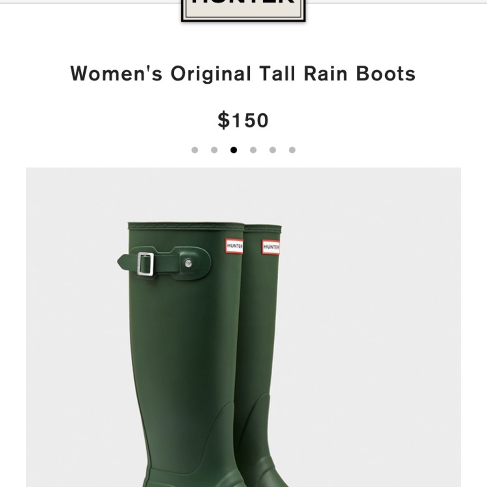 Tall Hunter rain boots